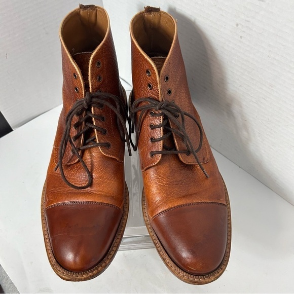TAFT Men’s Rome Ankle Boot Brown Lace Up 10 US 43 EU Leather Made in Spain main image 14